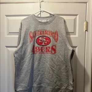 San Francisco 49ers Gray Sleeveless Sweatshirt